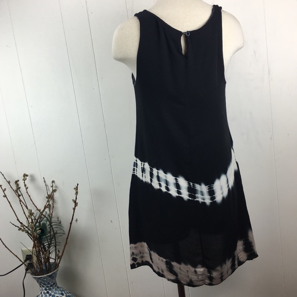 Anama Black Sleeveless Tie Dye Dress Medium - Picture 8 of 8